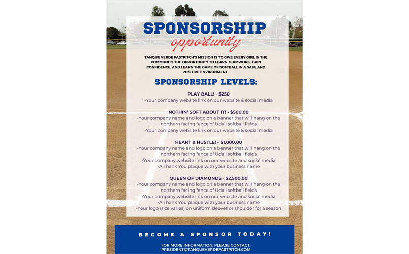 Become A Sponsor! 